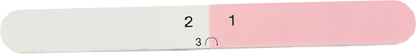 Profi-Nagelfeile - Polierfeile, 3 Stufen