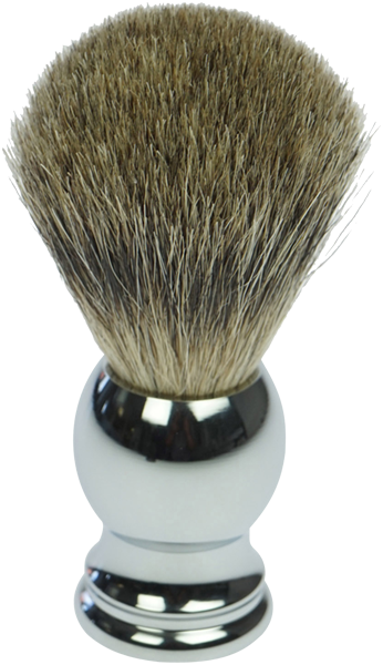 Rasierpinsel Fantasia Rasierpinsel Rein Dachs, Griff Metall Chromfarben