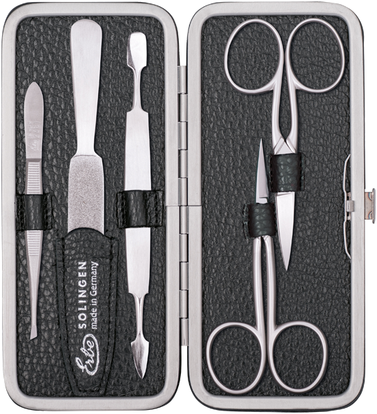 Manicure Etuis Erbe Inox Bügel-Etui Schwarz