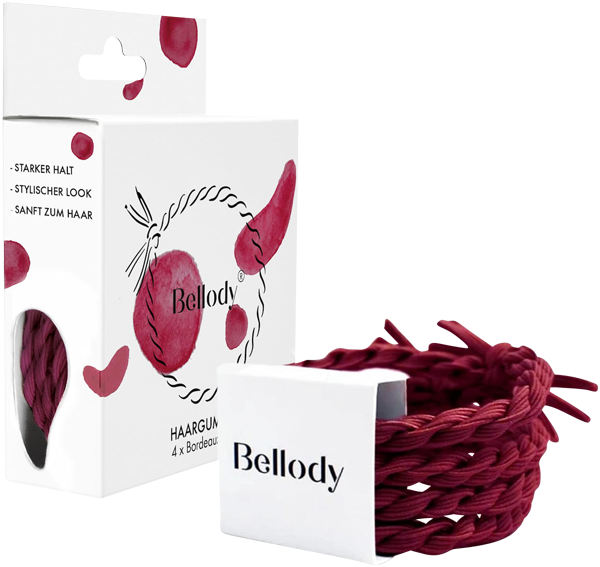 Haargummis Bordeaux Red